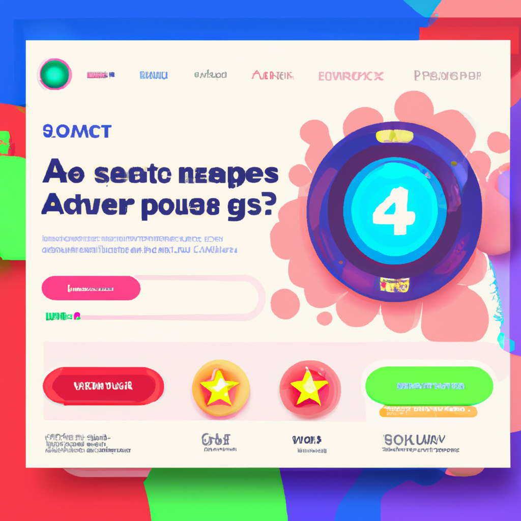 Screenshot: colorful arcade prototype with counters and badges